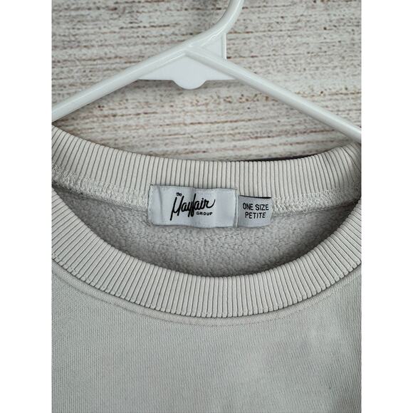 Mayfair Group Somebody Loves You AOP Crewneck Sweatshirt One Size Petite White - Picture 5 of 13